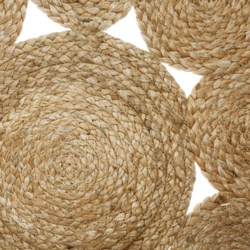 Jutový koberec kulatý Lace Openwork Atmosphera hnědá 80 cm 1 ks.