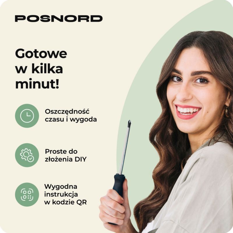 Okrągły Stolik Kawowy z Półką Dwupoziomowy POSNORD MDF 75x50 cm, Bukowe Nogi Oliwkowy 1szt.