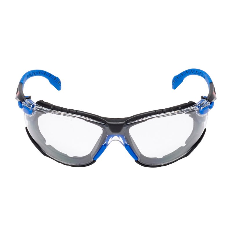 Okulary ochronne 3M™ Solus™ 1000 niebiesko-czarne powłoka Scotchgard™ Protector uszczelka piankowa przezroczyste soczewki 1 szt.