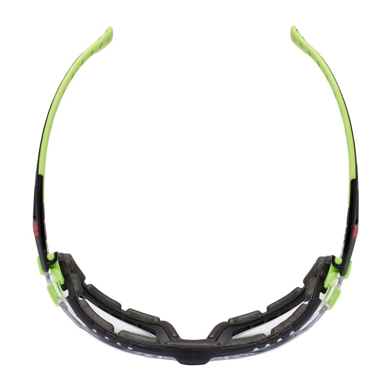 Okulary ochronne 3M™ Solus™ 1000 zielono-czarne powłoka Scotchgard™ Protector uszczelka piankowa przezroczyste soczewki 1 szt.