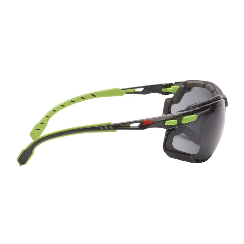 Okulary ochronne 3M™ Solus™ 1000 zielono-czarne powłoka Scotchgard™ Protector uszczelka piankowa szare soczewki 1 szt.