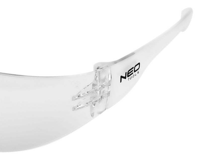Okulary ochronne NEO TOOLS białe soczewki, klasa odpornosci F 1 szt