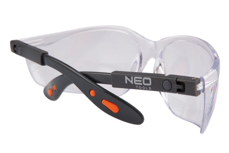Okulary ochronne NEO TOOLS poliwęglanowe, białe soczewki 1 szt
