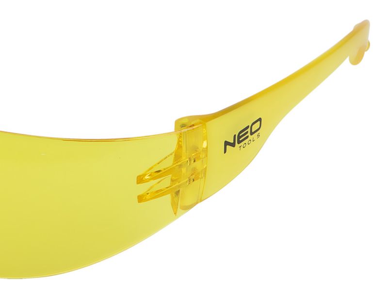 Okulary ochronne NEO TOOLS żółte soczewki, klasa odpornosci F 1 szt