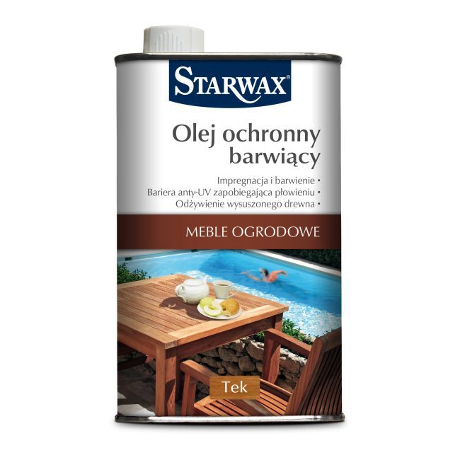 Olej barwiący do mebli Starwax tek 500 ml