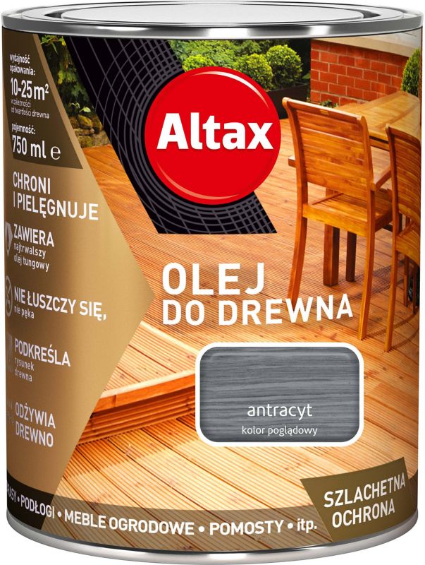 Olej do drewna Altax antracyt 0,75 l