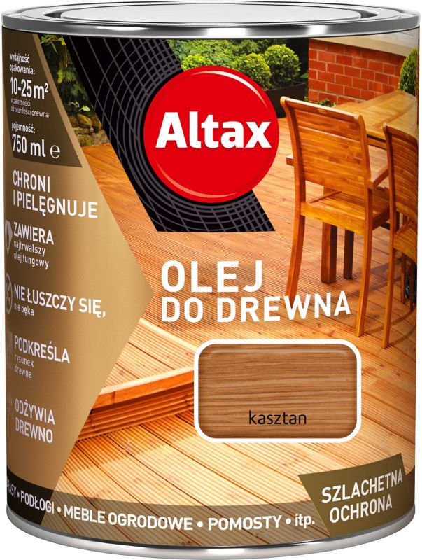 Olej do drewna Altax kasztan 0,75 l