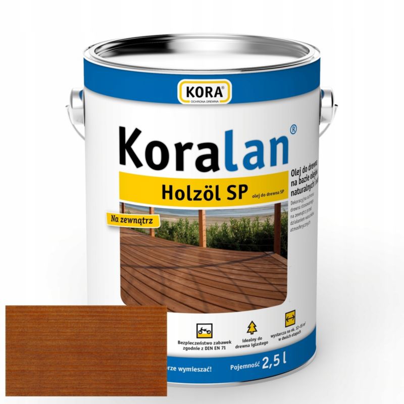 Olej do drewna RSCBis Koralan Holzöl SP bangkirai wodorozcieńczalny 2,5 l 1 szt.