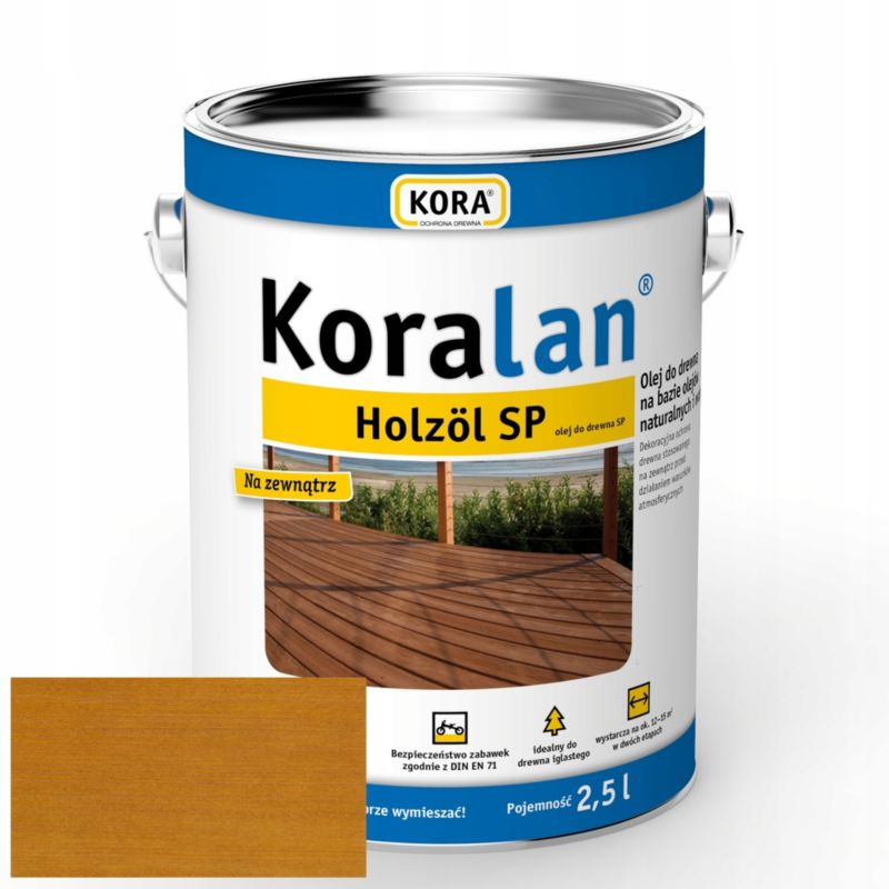 Olej do drewna RSCBis Koralan Holzöl SP dąb jasny wodorozcieńczalny 2,5 l