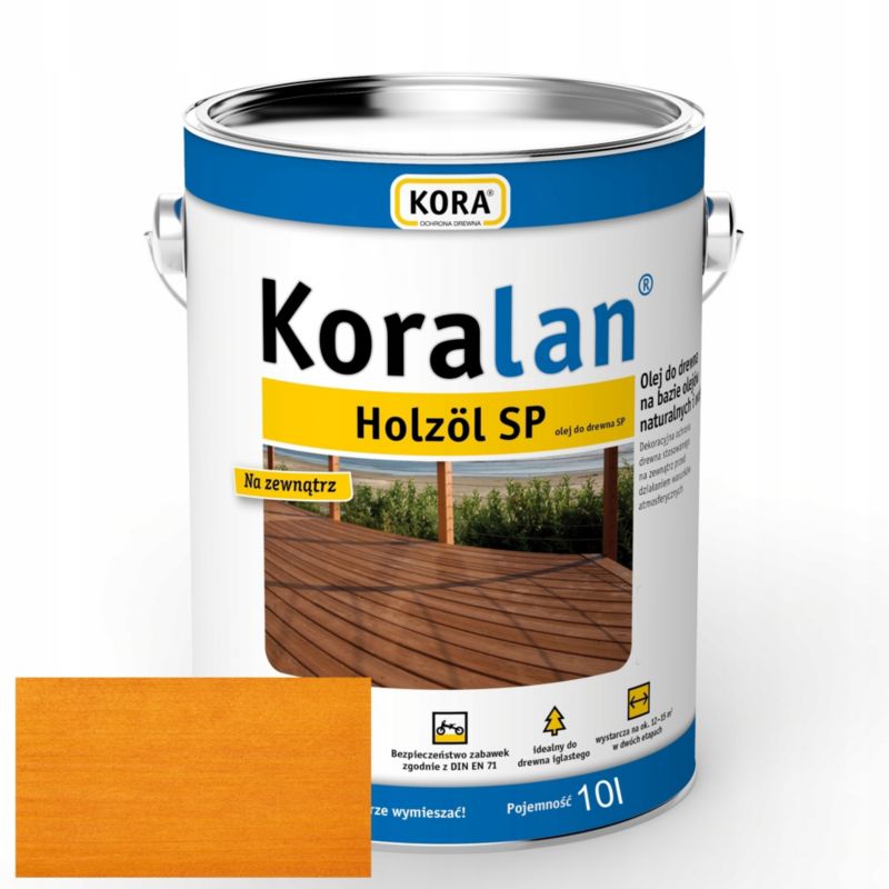 Olej do drewna RSCBis Koralan Holzöl SP UV modrzew 10 l 1 szt.
