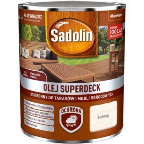 Olej do drewna Sadolin Superdeck bielony 0,75 l