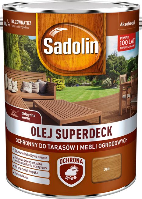 Olej do drewna Sadolin Superdeck dąb 5 l