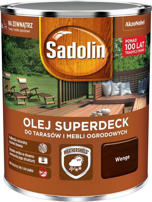 Olej do drewna Sadolin Superdeck wenge 0,75 l