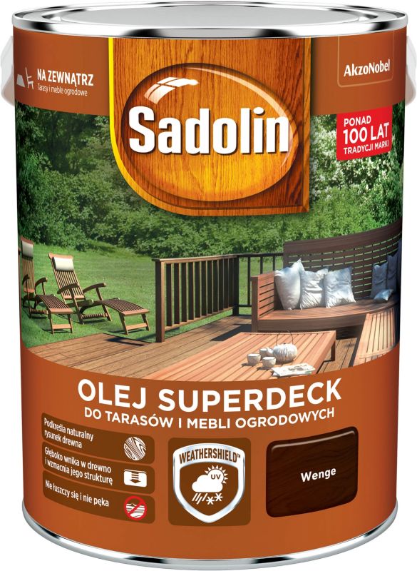 Olej do drewna Sadolin Superdeck wenge 5 l