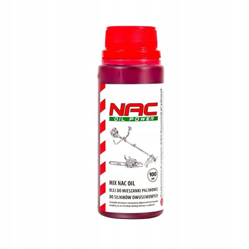 Olej do mieszanki paliwowej do silników dwusuwowych piły mix NAC OIL 0.1L 1szt.