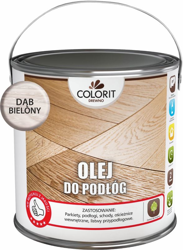 Olej do podłóg Colorit Drewno dąb bielony 2,5 l