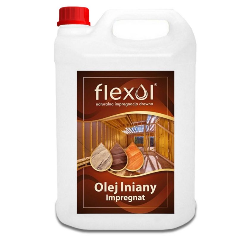 Olej lniany FLEXOL impregnat do drewna 4L