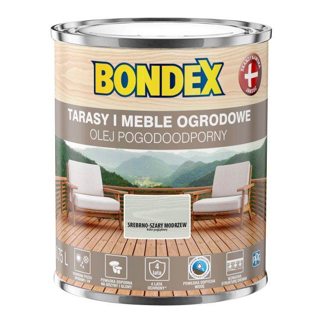 Olej pogoodporny Bondex modrzew 0,75 l