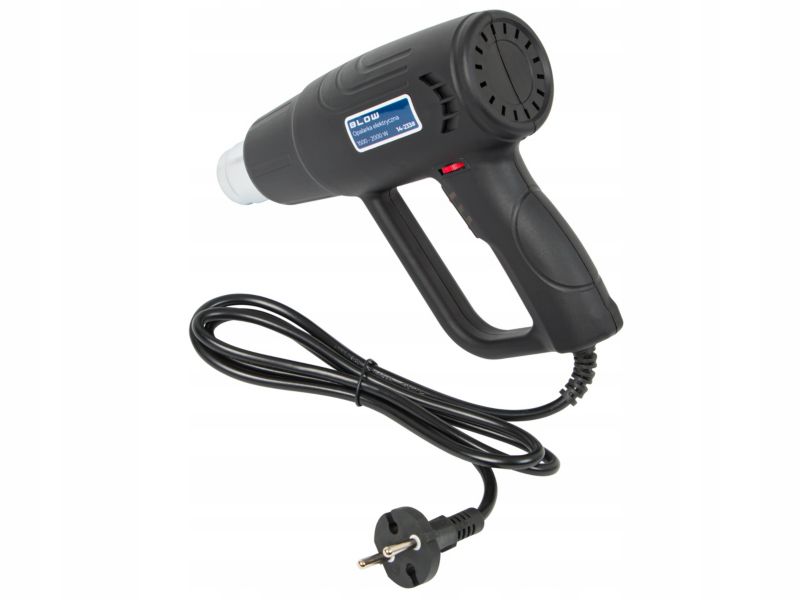 Opalarka elektryczna BLOW mocna 2 biegi 100-600C 2000W regulacja 230V 4 dysze 1 szt.