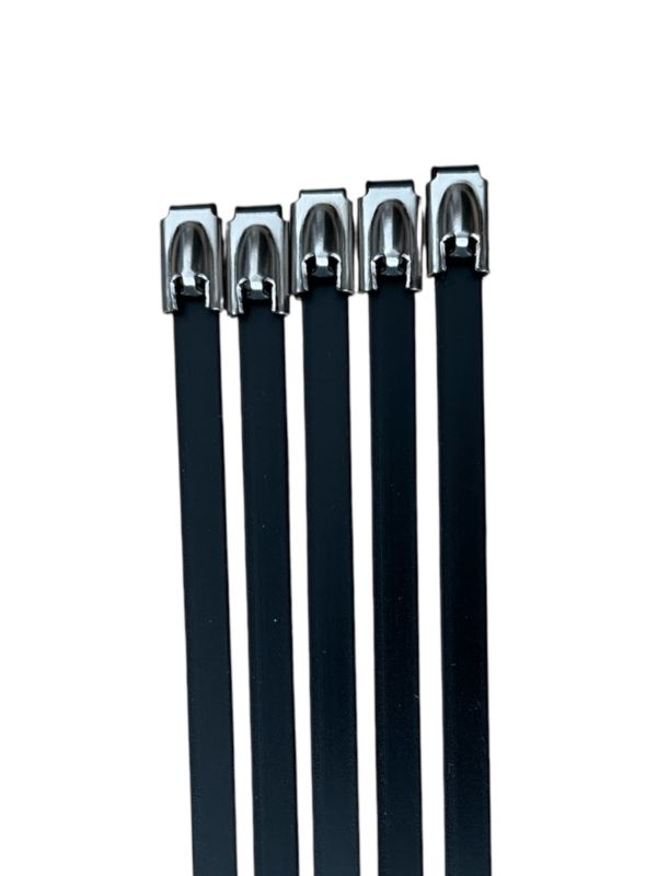 Opaska zaciskowa Loob Ball-lock stalowa 150x4,5 mm G316 powlekana 100 szt.