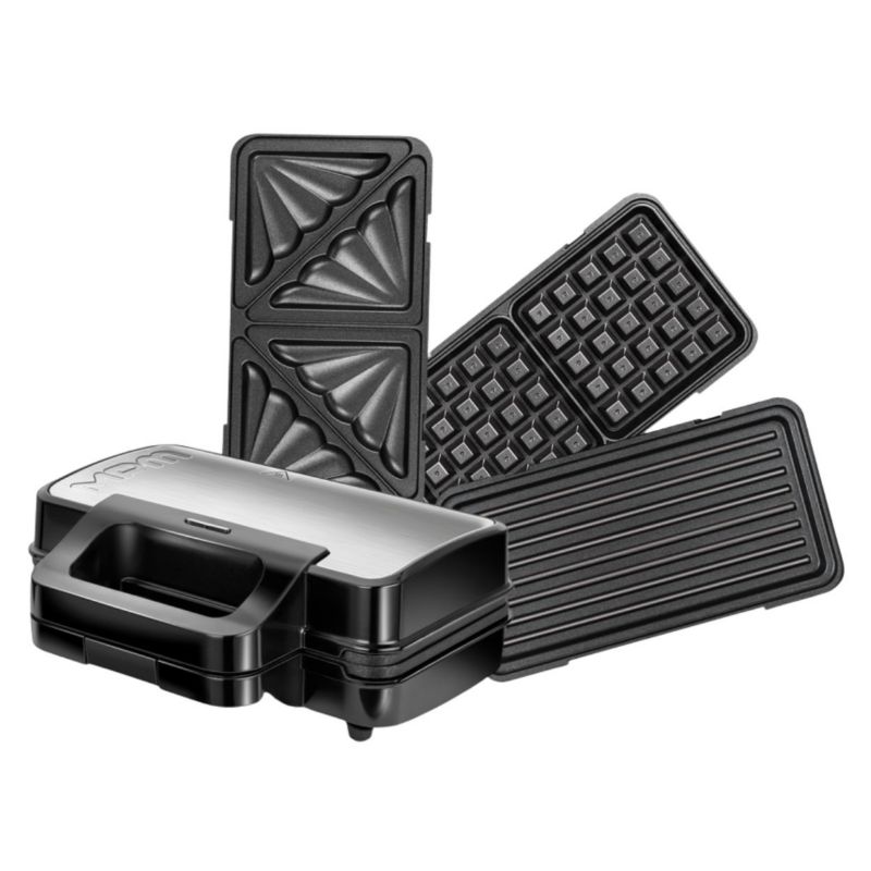 Opiekacz do kanapek MPM MOP-43M 3W1 srebrny 1000W 1 szt.