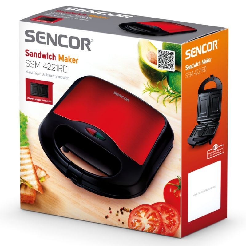 Opiekacz Do Kanapek Sencor SSM 4221RD Toster Lekki 700W 1szt