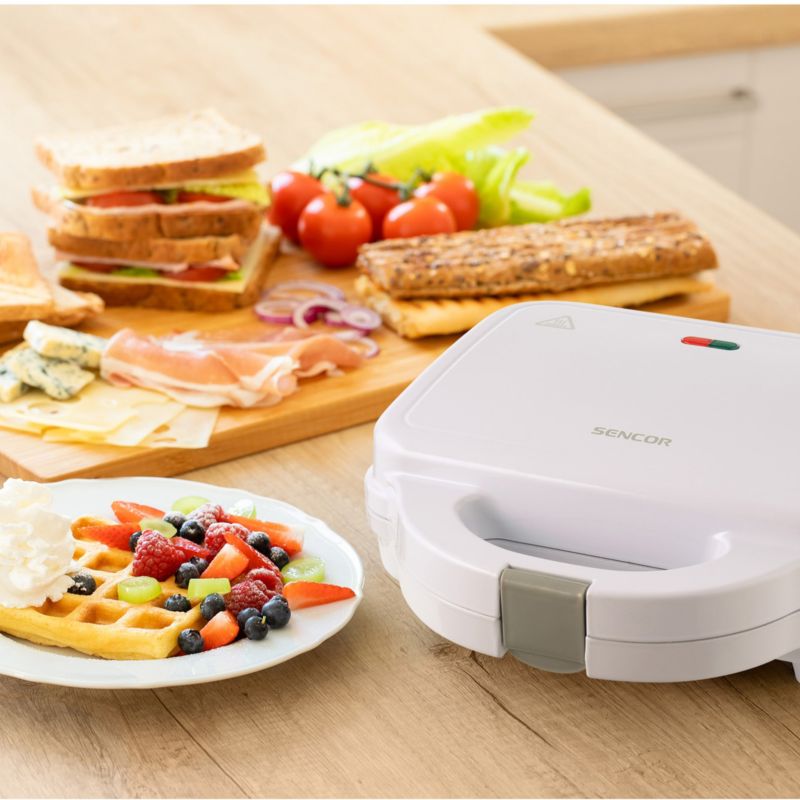 Opiekacz Do Kanapek  Sencor SSM 9310WH Toster Wymienne Płytki 750W Biały 1szt