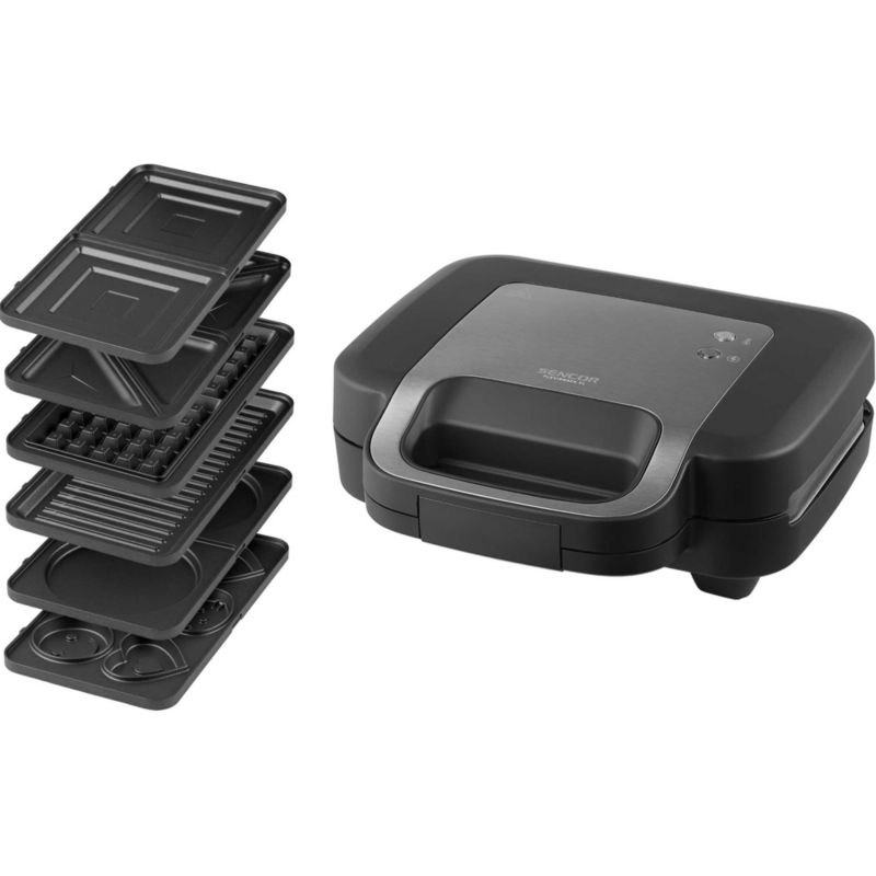 Opiekacz Do Kanapek Sencor SSM 9860BK 6w1Toster Moc 1000W Gofrownica 1szt