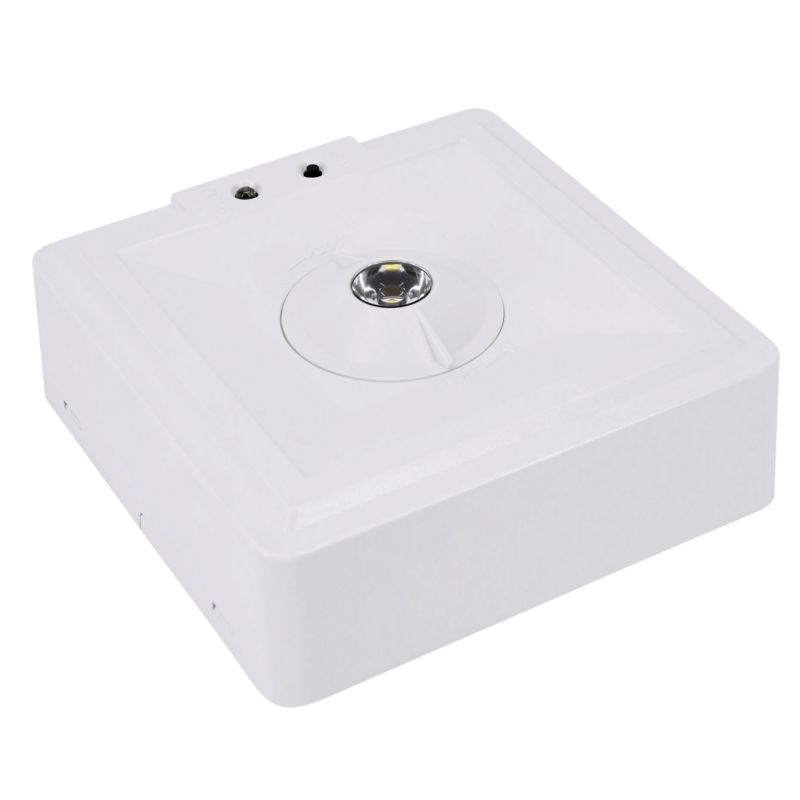 Oprawa Awaryjna LED LUXMENA Skaler Kwadratowa 3W IP40 Autotest 3H CNBOP 1 Szt.