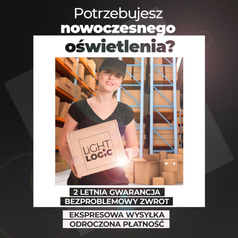 Oprawa ścienno-sufitowa LL ANBLIN G EL-3l E27 66578 LightLogic złota regulacja loft 50 cm 1 szt.