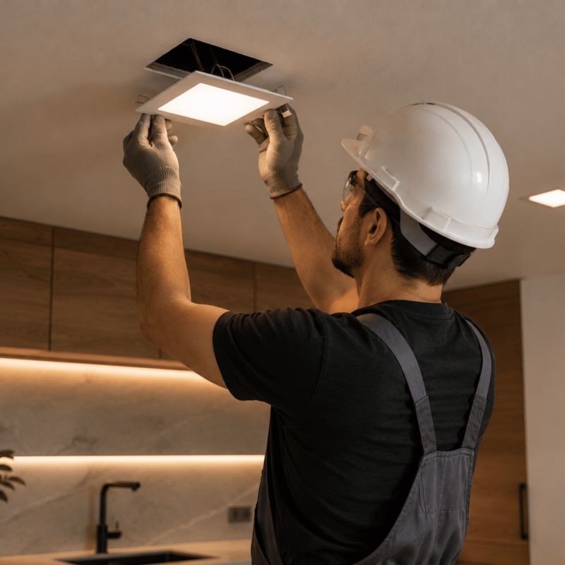 Oprawa downlight LED Bemko kwadratowa 12W 3000K 1 szt.
