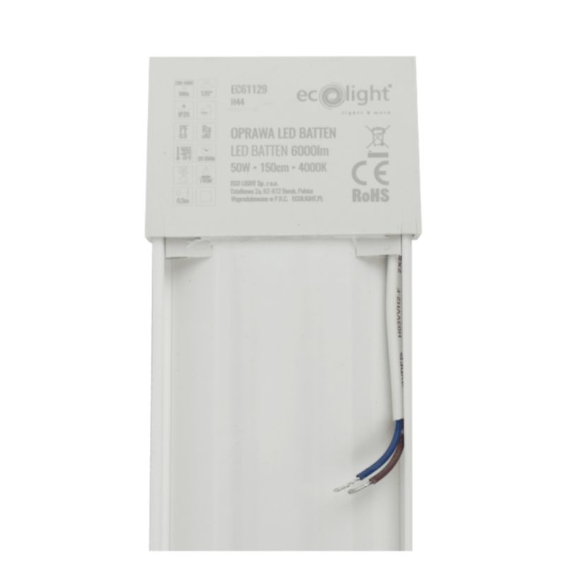 Oprawa Ecolight Led Batten 150 Cm 50W 4000K 6000 Lm IP20 1 Szt