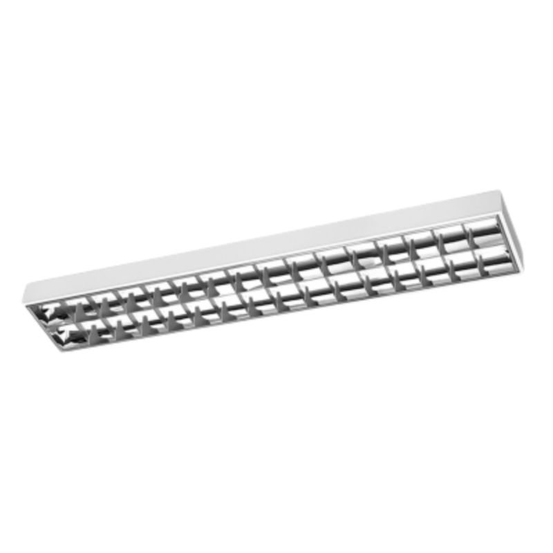Oprawa Gtv Nasufitowa Natynkowa Rastrowa Led 2X120Cm Do Biura Biała