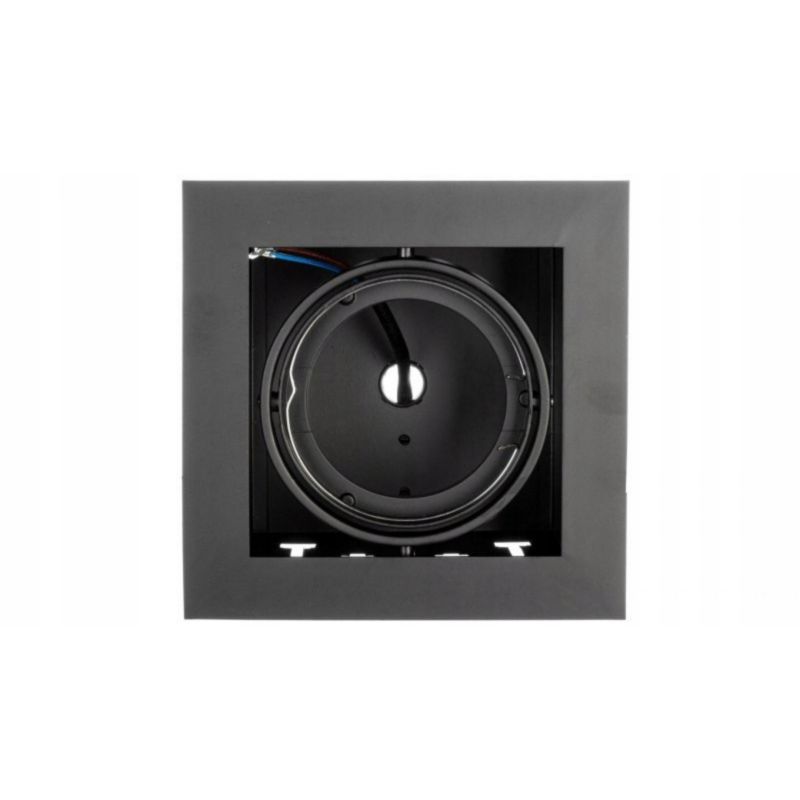 Oprawa GTV oświetleniowa wpuszczana sufitowa czarna 50 W 20 cm 1 szt