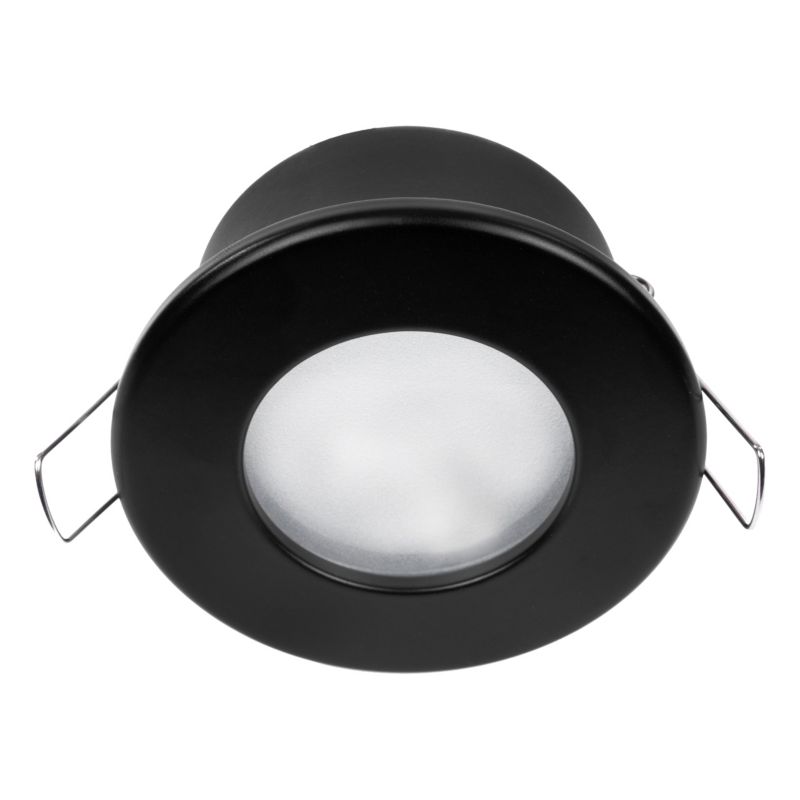 Oprawa halogenowa GU10 LED MasterLED IP44 sufitowa podtynkowa okrągła czarna 1 szt.