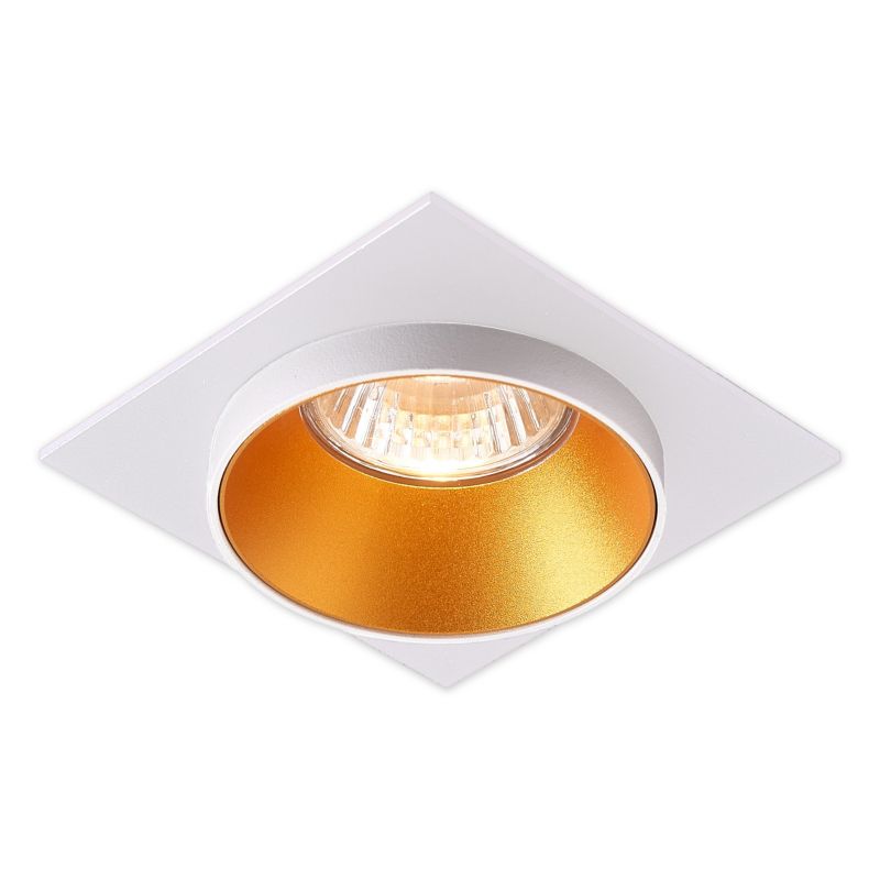 Oprawa halogenowa GU10 LED MasterLED Taris Gold 9.2cm IP20 biała ze złotym środkiem 1 szt.