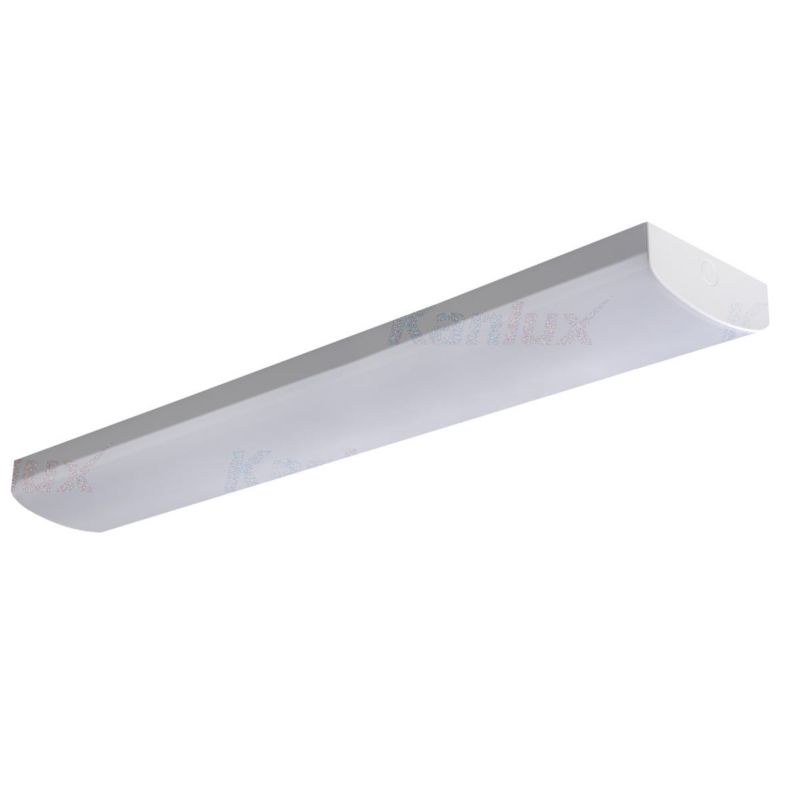 Oprawa liniowa do garażu warsztatu Kanlux Meba biała LED 40W 3000K-4000K 2500-4400lm  IP20 wym: 6,2 x 120 x 16 cm - 1 szt.