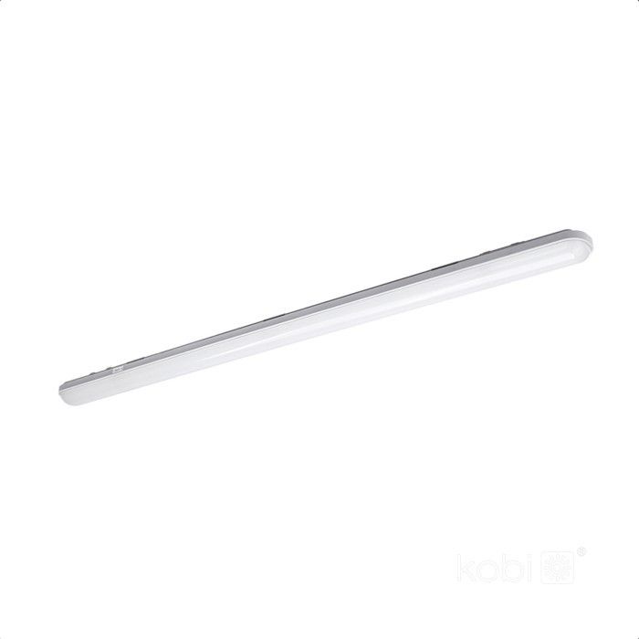 Oprawa liniowa do garażu warsztatu Kobi Negro szaro-biała LED 36W 4000K 4320lm hermetyczna IP65 wym: 4,5 x 120 x 7 cm - 1 szt.