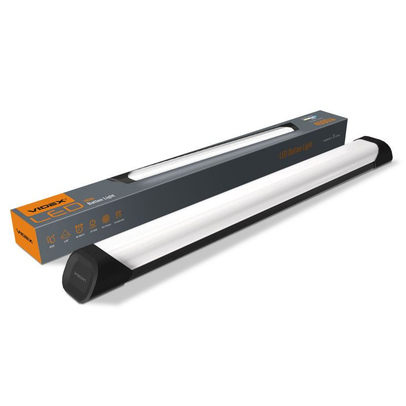 Oprawa liniowa do garażu warsztatu Videx Batten czarno-biała LED 36W 5000K 4000lm  IP20 wym: 4,5 x 6 x 6 cm - 1 szt.