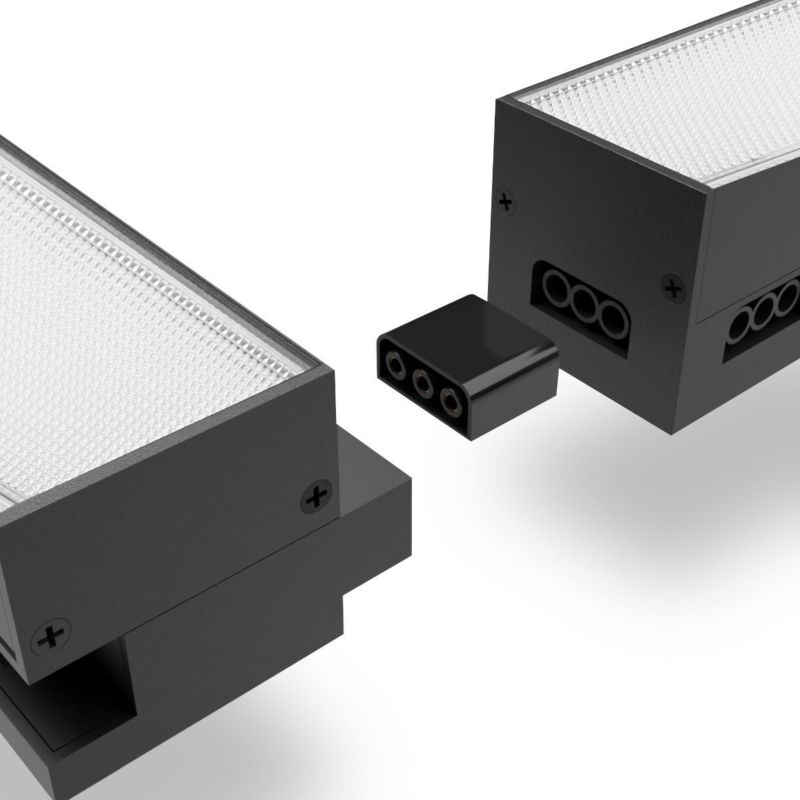 Oprawa liniowa do garażu warsztatu Videx Linear czarna LED 50W 5000K 5000lm  IP20 wym: 5,5 x 120 x 5,5 cm - 1 szt.