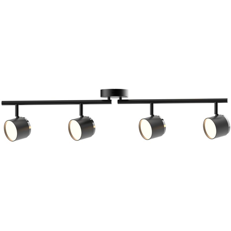 Oprawa listwa ścienno-sufitowa Sanico Goldlux KUBIK 4 LED czarna 3000K IP20 - 1 szt.