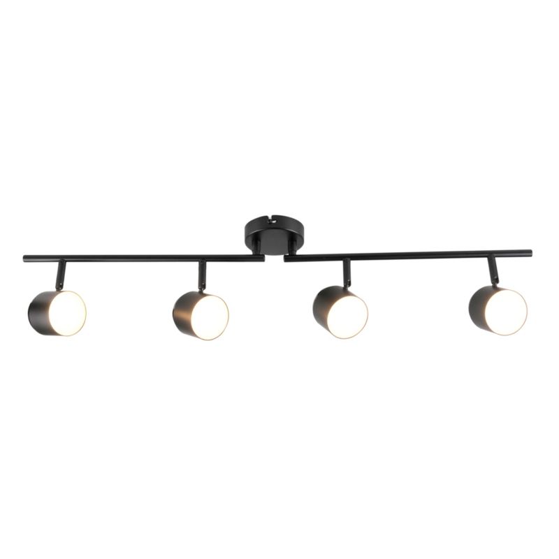 Oprawa listwa ścienno-sufitowa Sanico Goldlux KUBIK 4 LED czarna 3000K IP20 - 1 szt.