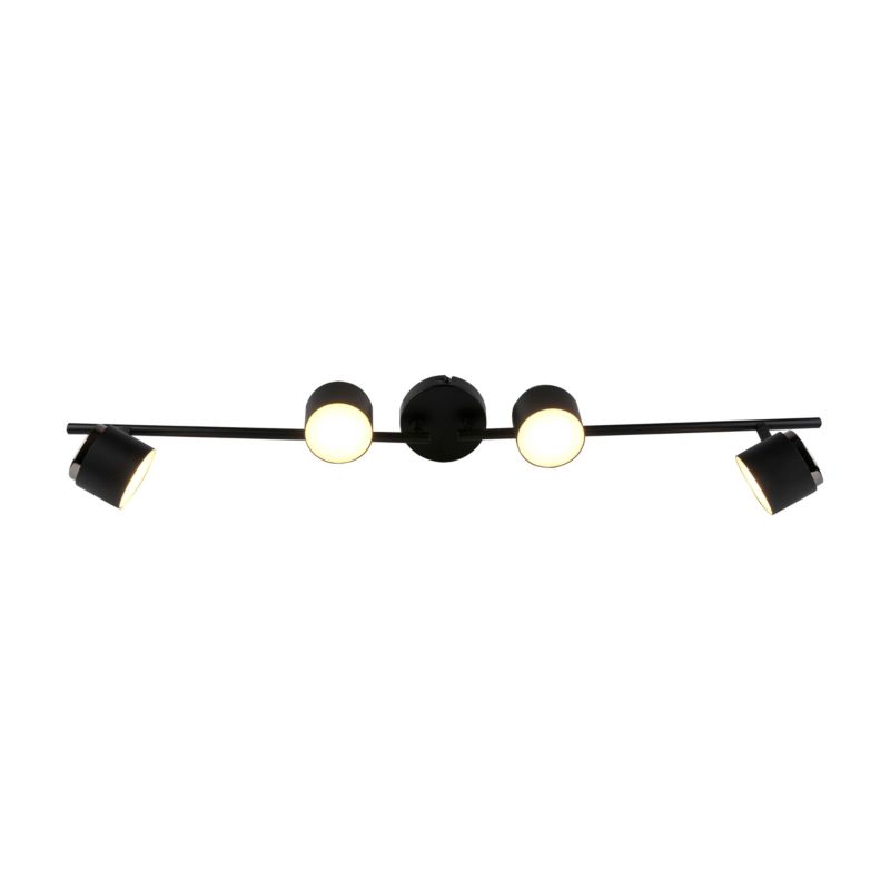Oprawa listwa ścienno-sufitowa Sanico Goldlux KUBIK 4 LED czarna 3000K IP20 - 1 szt.