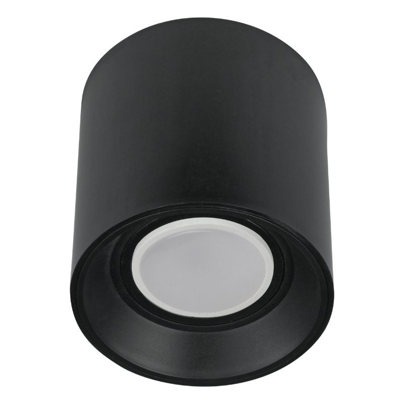Oprawa natynkowa, DPM, okrągła GU10, czarna, 1szt