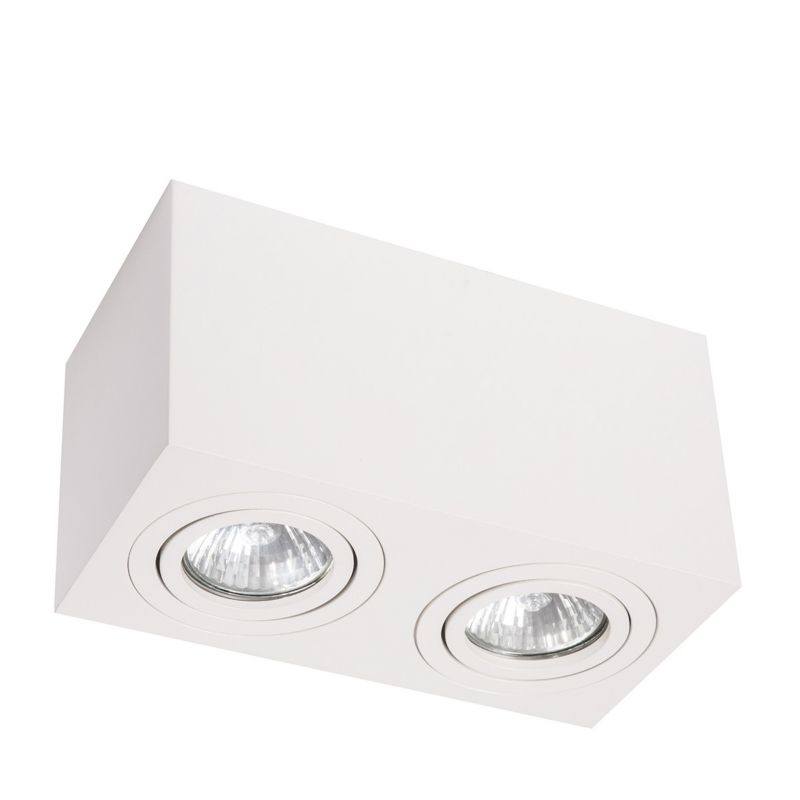 Oprawa natynkowa Light Prestige Lyon biała 2 x GU10 1 szt.