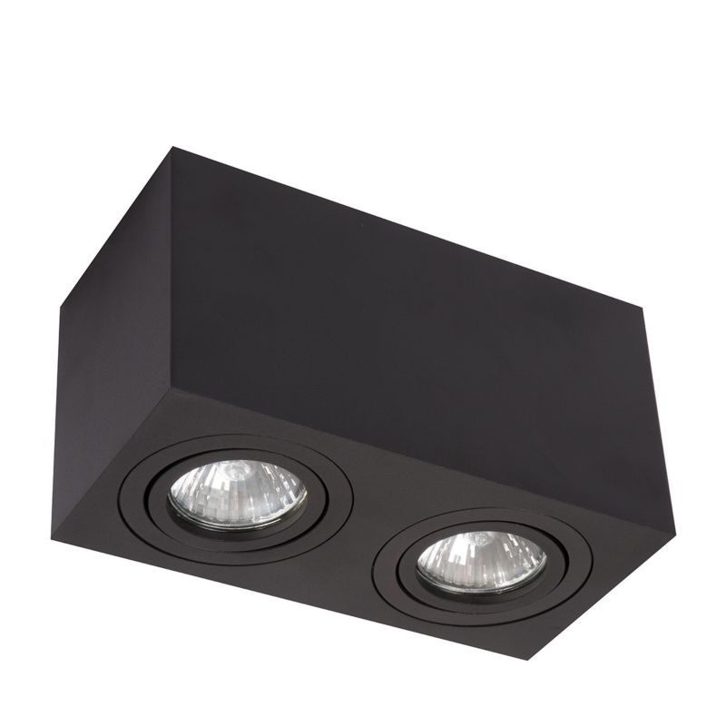 Oprawa natynkowa Light Prestige Lyon czarna 2 x GU10 1 szt.
