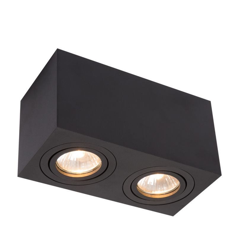 Oprawa natynkowa Light Prestige Lyon czarna 2 x GU10 1 szt.
