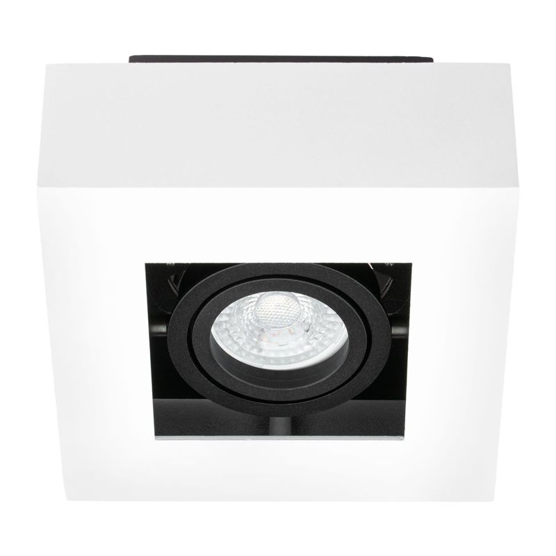 Oprawa Natynkowa Lumiled Halogenowa Ruchoma Spot GU10 Kwadrat Biała 1 szt.