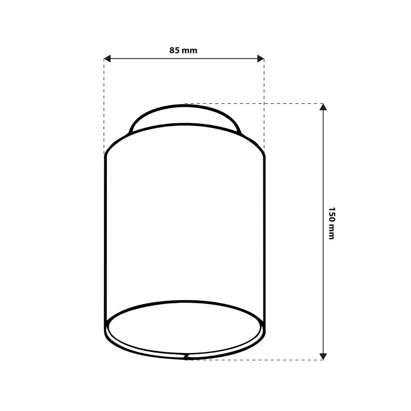 Oprawa Natynkowa Lumiled Halogenowa Spot Tuba GU10 Lampa Sufitowa Okrągła Biała 1 szt.