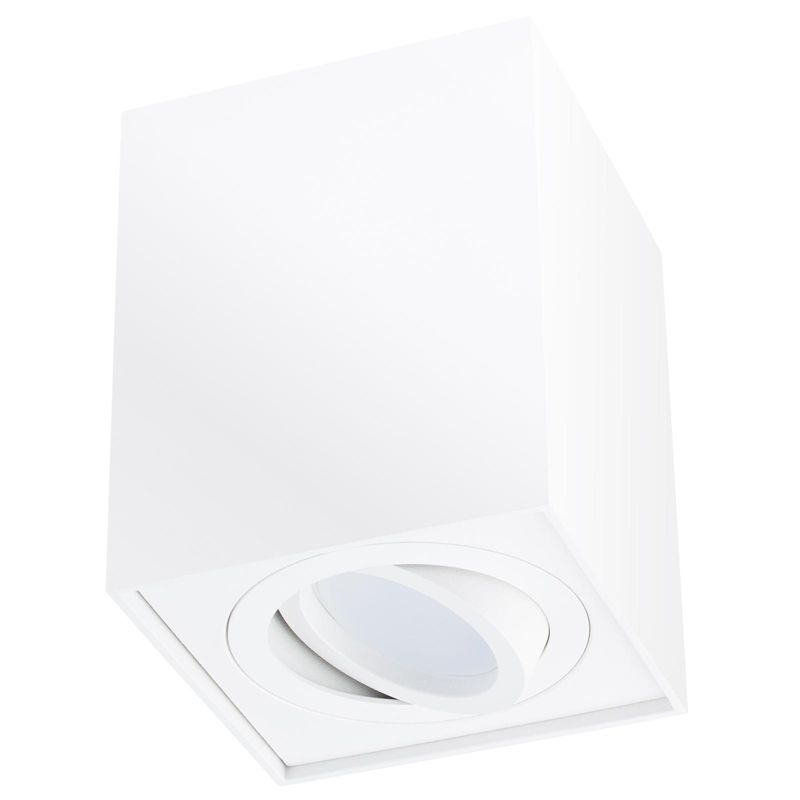 Oprawa Natynkowa Lumiled Halogenowa Spot Tuba Ruchoma GU10 Kwadratowa Biała 115mm 1 szt.